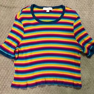 Multi colored rib T shirt - Spiritual Gangster